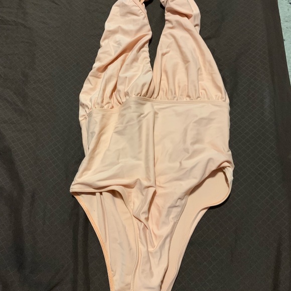 American Apparel Nylon Tricot Halter One Piece - Picture 3 of 4